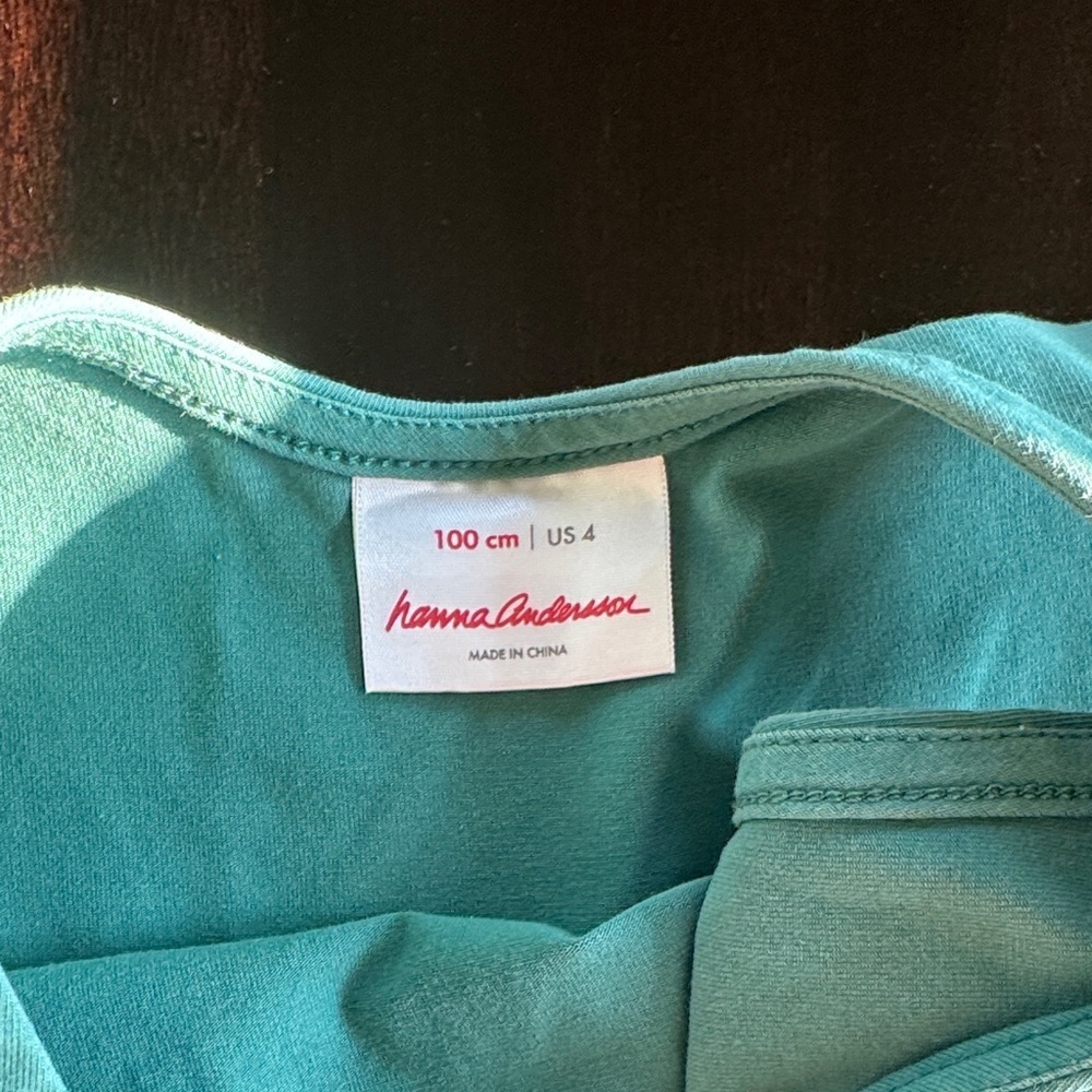 Hanna Andersson Green Sleeveless Kids Dress - Picture 2 of 5